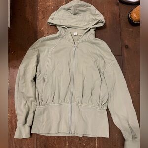 lululemon athletica Sage Green Zip-Up Hoodie